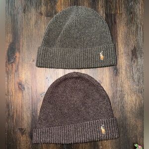 2 Polo Ralph Lauren Signature Cuff Hat Beanies
